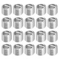 50pcs Helical Threaded Inserts 7 16 In 14x1 5d 304 Stainless Steeled Socket Thread Repair Insert For Plastic And Wood 
