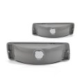 Turn Signal Light For Dodge D150 D250 D350 1991 1992 1993 Driver And Passenger Side Pair Clear Lens Below Headlight Ch2520106 
