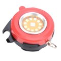 Keychain Flashlight Aluminum Alloy Portable Led Torch With Rgb Modes Emergency Light For Camping And Car Repair Red