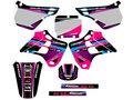 1990-1991 Kx 250 Surge Pink Senge Graphics Complete Kit For Kawasaki 