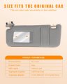 Ocpty Left Driver Side Sun Visor With Sunroof Fit For 2006 2007 2008 2009 2010 2011 Toyota Camry 74320-06800-b0 04002-30706-b0