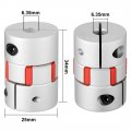 Uxcell Shaft Coupling 6 35mm To Bore L35xd25 Flexible Coupler Joint For Servo Stepped Motor