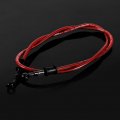 Motorcycle Brake Oil Hose Colorful Braided Steel Clutch Line Pipe 500mm-red
