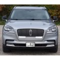 Ipick Image For Lincoln Aviator 3d Logo On Front Grill Pattern 12 X6 Brushed Aluminum License Plate