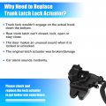 X Autohaux 2047500485 Rear Trunk Tailgate Door Lock Latch Actuator Assembly For Mercedes-benz C250 2012-2015 C300 2008-2014