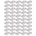 Uxcell 100pcs M5 X 16mm Aluminum Half Round Head Solid Rivet Fastener Silver Tone