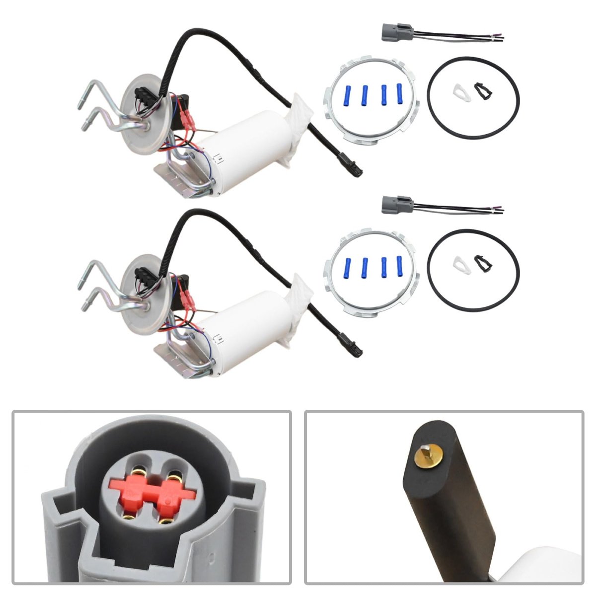 Saihisday 2pcs Sp2005h Sp2007h Fuel Pumpront And Rear Kit Electric Pumps Replacement For Ford F Series 150 250 350 250hd F