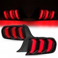 Kuafu Left Right Taillight Compatible With 2015-2020 Ford Mustang Tail Light Brake Lamp Assembly Plastic Red Lens Black Housing