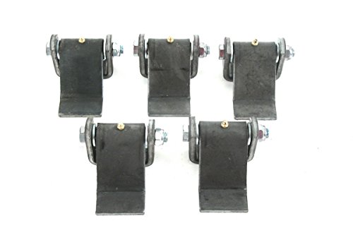 Qty 5 Steel Strap Style Short Leaf Hinge With Grease Zerk Fitting Weld-on Heavy Duty Greaseable Trailer Truck Body Gate Door