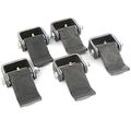 Qty 5 Steel Strap Style Short Leaf Hinge With Grease Zerk Fitting Weld-on Heavy Duty Greaseable Trailer Truck Body Gate Door
