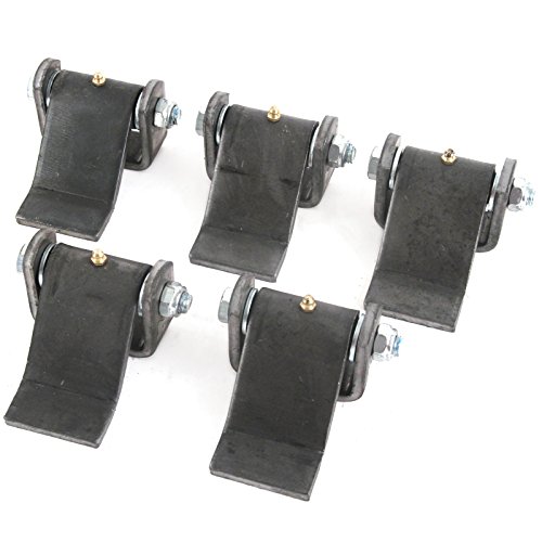 Qty 5 Steel Strap Style Short Leaf Hinge With Grease Zerk Fitting Weld-on Heavy Duty Greaseable Trailer Truck Body Gate Door