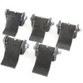 Qty 5 Steel Strap Style Short Leaf Hinge With Grease Zerk Fitting Weld-on Heavy Duty Greaseable Trailer Truck Body Gate Door 