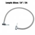 X Autohaux 2pcs 24 Tire Inflator Hose Adapter Dual Lock On To Connection Air Chuck With For Standard Valve Fine Thread Without