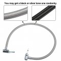 X Autohaux 2pcs 24 Tire Inflator Hose Adapter Dual Lock On To Connection Air Chuck With For Standard Valve Fine Thread Without