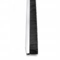 Uxcell Door Bottom Sweep F-shape Aluminum Alloy Base With 1 2-inch Black Nylon Brush 39-inch X 5-inch