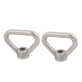 Uxcell Lifting Eye Nut M10 Female Thread 304 Stainless Steel Triangle Shape For Rope Fitting Pack Of 2