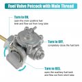 Uxcell Motorcycle Fuel Valve Petcock With Male Thread For Honda Nighthawk 450 Cb450sc 1982-1986 700s Cb700sc 1984-1986