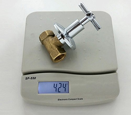 Shower Shut Off Valve Water Flow Control With Cross Handle G3 4 In Connecting Threads Straight Replacement Part For Bathroom