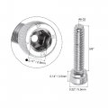 Uxcell 6-32x5 8 Hex Socket Head Cap Screw Bolts 304 Stainless Steel Polished 100pcs