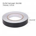 Uxcell Aluminum Foil Tape Black Matte Non Reflective 25mmx50m 164ft For Hvac Sealing Patching Hot And Cold Air Ducts