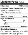 Satco S6279 Mini Spiral Compact Fluorescent Light Bulbs 8-pack 23 Watt 120 Volts 1600 Initial Lumens T2 Lamp Shape Medium Base