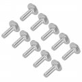 Uxcell Carriage Bolts Neck Bolt Round Head Square 304 Stainless Steel M6x20mm 20pcs