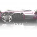 G-plus Dashboard Grey Half Dash Cover Compatible With Chevy Silverado Ls Lt Wt Base 2007-2013 Fit Gmc Sierra Sl Sle Gray