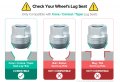20pcs Chrome Silver Lug Nuts Metric 12x1 5 Thread 1 Inch Length Acorn Cone Conical Taper Seat Open End Dual External Compatible