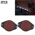 Gzyf Liru Side Marker Clearance Lights 2 Pcs Round Light Winding Lamp For Car Bus Truck Trailer Lorry Tractor Camper Motorhome