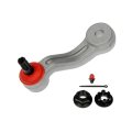 Steering Idler Arm For Chevy C2500 K2500 1994 To 2000 Steel Coated Black Replacement 26059030 With Castle Nut And Zerk Fitting 