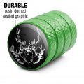 Elk Deer Illustration Valve Stem Caps For Tire Rim Wheel Aluminum Green