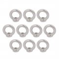 Uxcell Lifting Eye Nut M5 Female Thread 304 Stainless Steel Round Shape For Rope Fitting Pack Of 10