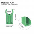 Uxcell Pvc Pipe Clamps Clips 20pcs For 20mm 3 4 Od Hose Hanger Support Pex Tubing U-shaped Water Green