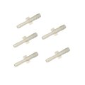 Hard Vacuum Tubing Connector Plastic Straight 1 4 In By 3 16 Outer Diameter White 5 Pack Alx-pau-rb-493-043-cl360a50 