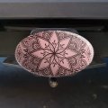 Henna Flower Art Tattoo Marriage Oval Tow Trailer Hitch Cover Plug Insert