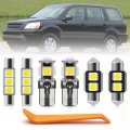 19pcs Led Interior Lights Bulb Kit For Honda Pilot 2003 2004 2005 2006 2007 2008 Map Dome Door Trunk License Plate Super Bright