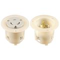 Nema L6-20 Flanged Plug And Connector Set Rated For 20a 250v 3-wire 2 Pole Cul Listed 