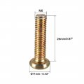 Uxcell M6x25mm Furniture Screw Hex Socket Machine Screws Zinc Plated Fasteners Bolts Full Thread Carbon Steel 10pcs