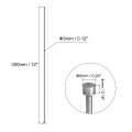Uxcell Straight Ejector Pins 3mm 1 8 Dia 65mn Steel Round Tip Punch 300mm 12 Long For Mechanical Maintenance 5pcs