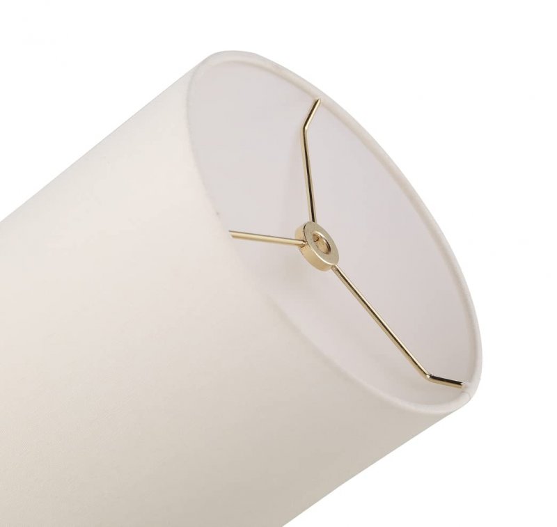 Aspen Creative 31244 Hardback Drum Contemporary Spider Lamp Shade Off White 8 Top X Bottom Height