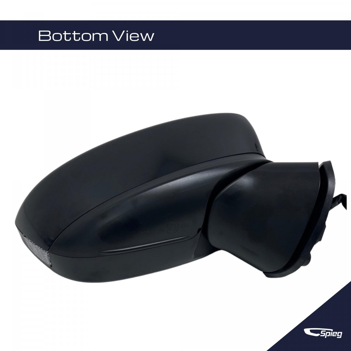 Spieg Passenger Side Mirror Replacement For Mazda 3 2014-2016 Power Adjusted Heated W Turn Signal Light Right