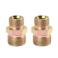 2pcs M18 X 5mm To M22 1 Car Straight Air Pipe Fitting Connector Adapter 