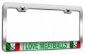 I Love Meatballs Italian Italy Chrome Metal License Plate Frame Tag Holder E31 