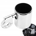 Fydun Motorcycle Cup Holder Handlebar Chrome Adjustable Drink Bottle With Fixed Parts Universal For Atv 22a 32mm Handle