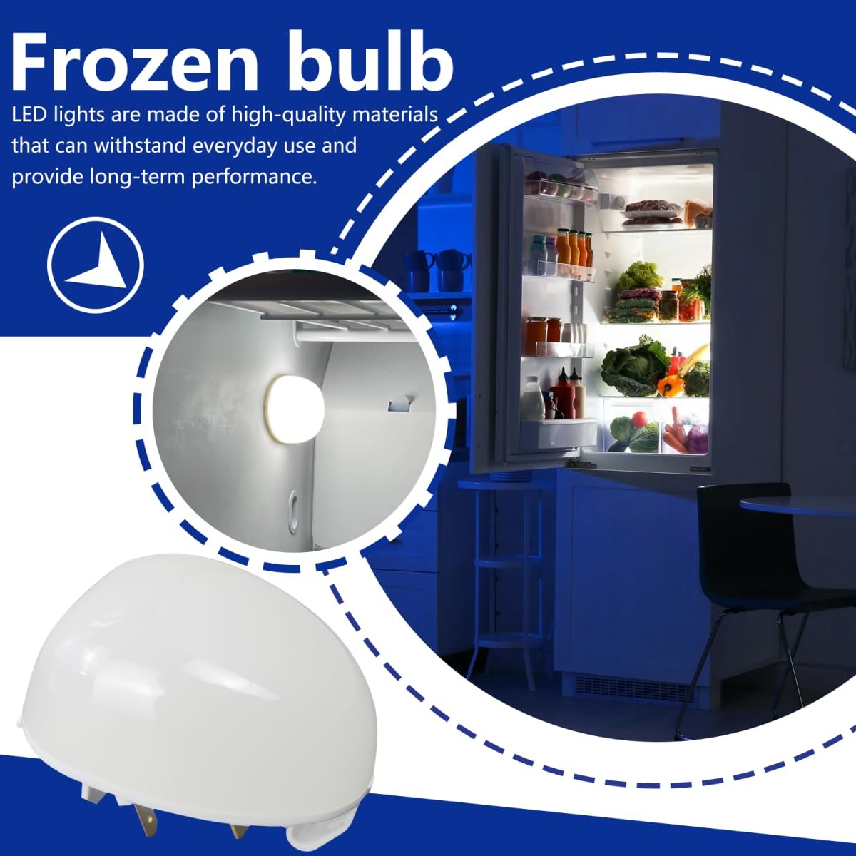 W11602886 Ap7192759 Ap6986570 Freezer Light Bulb For Kitchen Aid Models Krbl109ess03 Krfc300ewh04 Krbr109ess03 Krbr102ess03