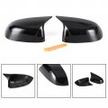 Topteng 2pcs Car Mirror Cover Caps Rear View Side Carbon Fiber Fits For Bmw X3 X4 G01 G02 2018-2021 X5 X6 X7 G05 G06 G07