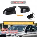 Topteng 2pcs Car Mirror Cover Caps Rear View Side Carbon Fiber Fits For Bmw X3 X4 G01 G02 2018-2021 X5 X6 X7 G05 G06 G07