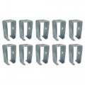 10 Pack Channel Trolley Track Hanger Bracket For All 1-5 8 Strut Intermediate Support Heavy Duty Electro-galvanized