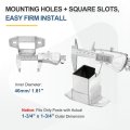 20 Pack Square Post Flange Base Fits 1-3 4 X Tube Galvanized Steel Wall Mount Rail End Bracket Connector For Deck Fence Railing