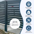 20 Pack Square Post Flange Base Fits 1-3 4 X Tube Galvanized Steel Wall Mount Rail End Bracket Connector For Deck Fence Railing